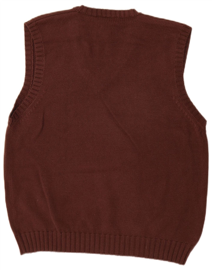 J. Crew Mens Vest Tank Top Medium Brown Cotton