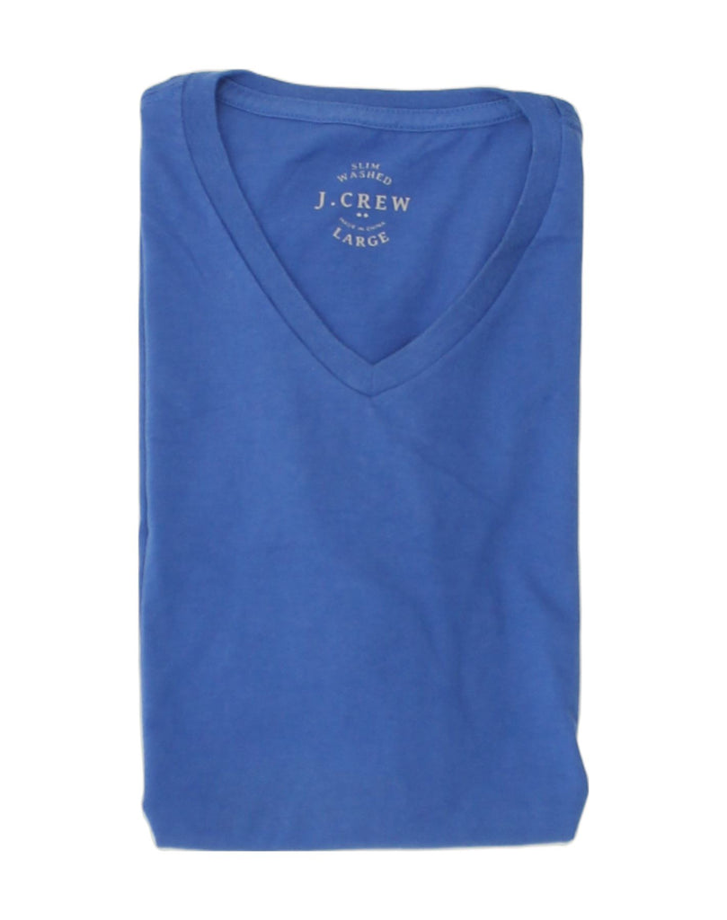 J. CREW Mens Slim T-Shirt Top Large Blue | Vintage J. Crew | Thrift | Second-Hand J. Crew | Used Clothing | Messina Hembry 