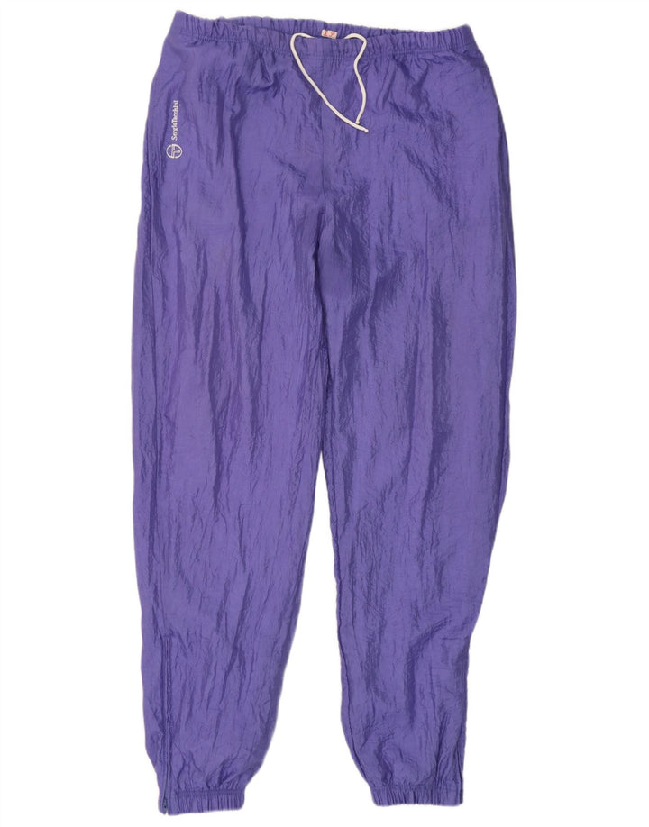 Sergio Tacchini Mens Tracksuit Trousers Joggers IT 52 Large Purple