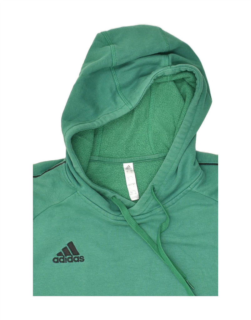 ADIDAS Mens Hoodie Jumper XL Green Cotton | Vintage Adidas | Thrift | Second-Hand Adidas | Used Clothing | Messina Hembry 