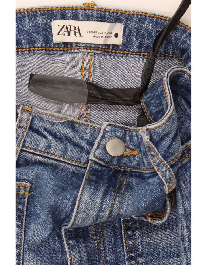ZARA Womens Straight Jeans EU 42 Large W32 L27 Blue Cotton