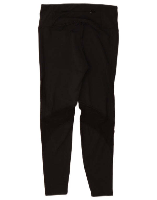 Superdry Womens Graphic Leggings UK 10 Small Black Polyester