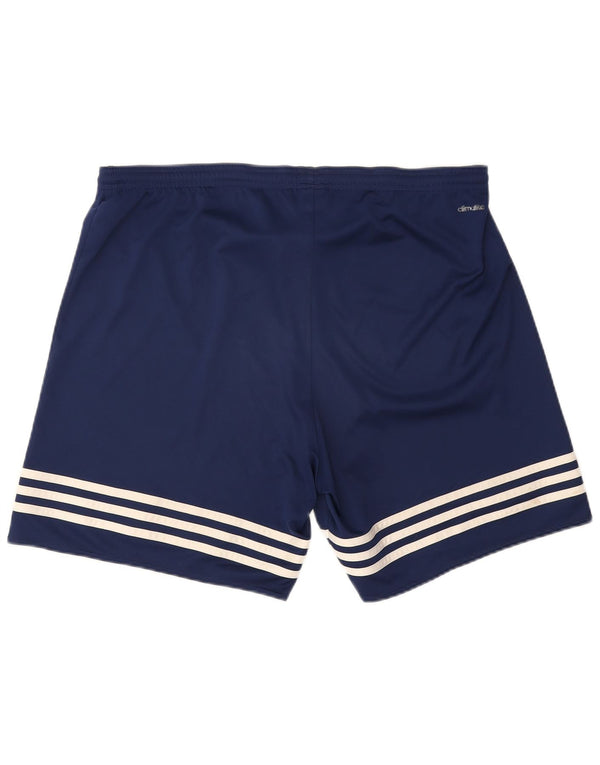 Adidas Mens Climalite Sport Shorts XL Navy Blue Polyester