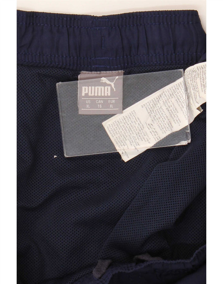 Puma Mens Graphic Sport Shorts XL Navy Blue Polyester