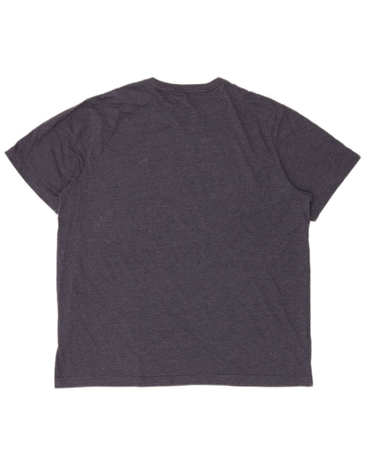 EDDIE BAUER Mens Graphic T-Shirt Top Large Navy Blue Cotton