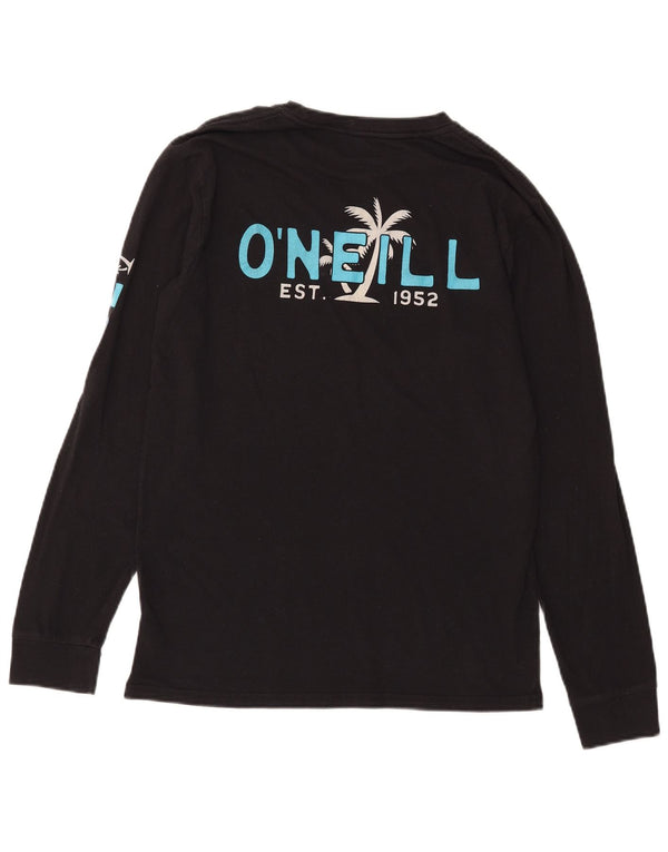 O'Neill Mens Graphic Top Long Sleeve Medium Black Cotton