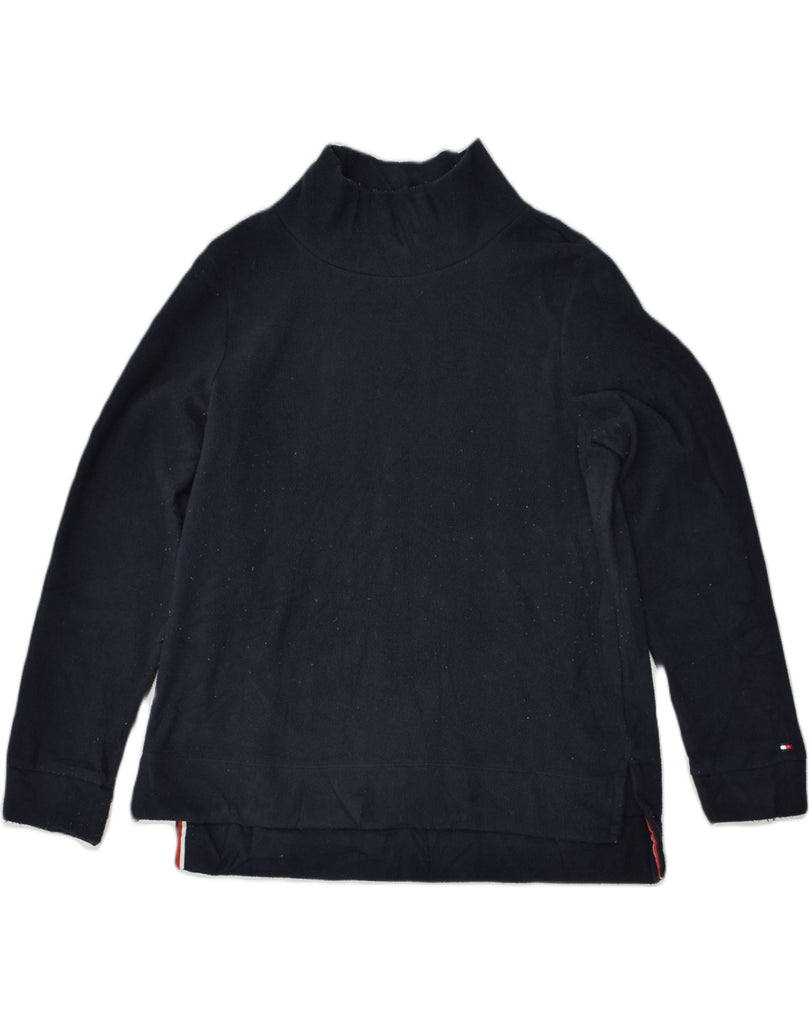 TOMMY HILFIGER Boys Fleece Jumper 15-16 Years Navy Blue Polyester | Vintage Tommy Hilfiger | Thrift | Second-Hand Tommy Hilfiger | Used Clothing | Messina Hembry 