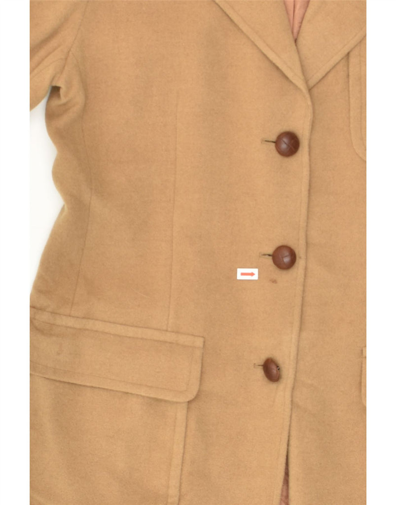 POLO RALPH LAUREN Womens Overcoat US 8 Medium Brown Wool | Vintage Polo Ralph Lauren | Thrift | Second-Hand Polo Ralph Lauren | Used Clothing | Messina Hembry 