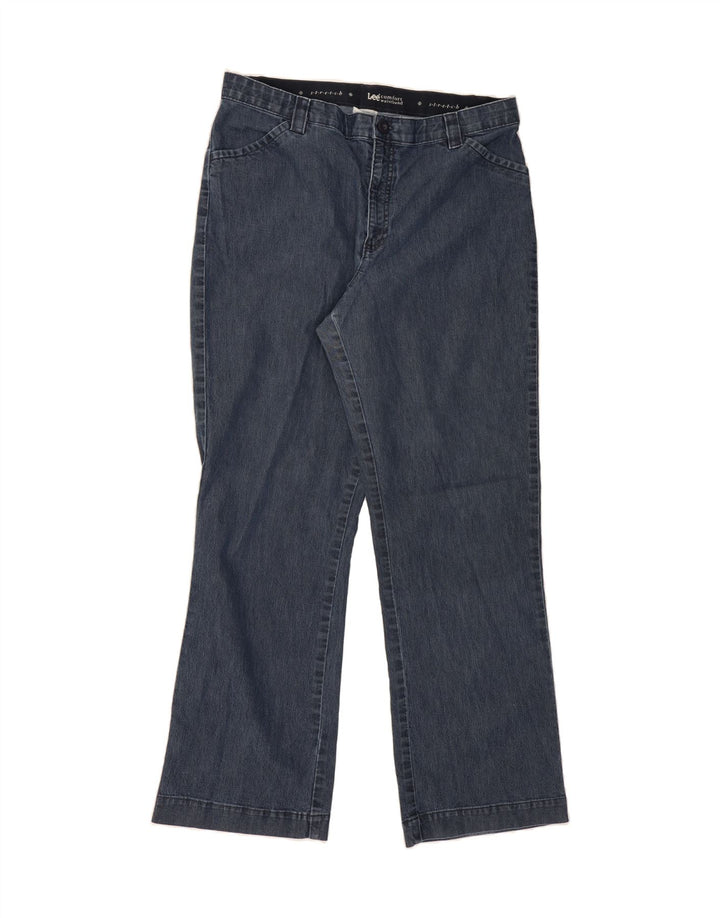 LEE Womens Straight Jeans W34 L31 Navy Blue Vintage Lee and Second-Hand Lee from Messina Hembry 