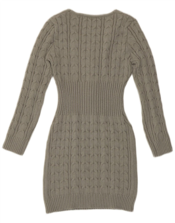 Shein Womens Jumper Dress UK 14 Medium Grey