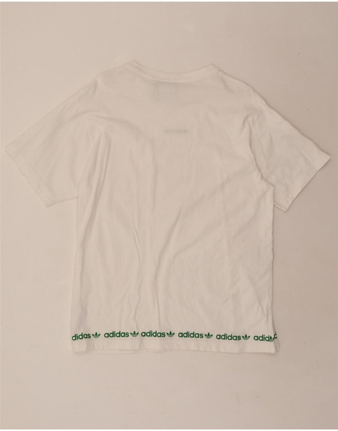 ADIDAS Mens Graphic T-Shirt Top Large White Cotton Vintage Adidas and Second-Hand Adidas from Messina Hembry 