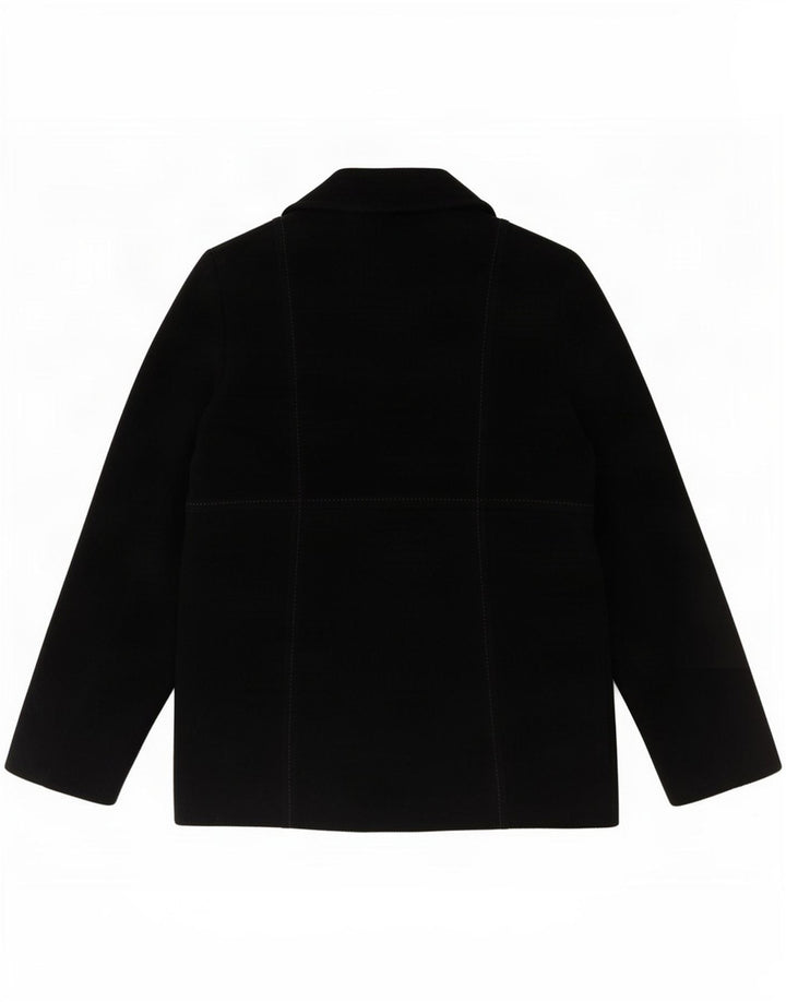 Blarney Woolen Mills Womens 3 Button Blazer Jacket UK 10 Small Black Wool