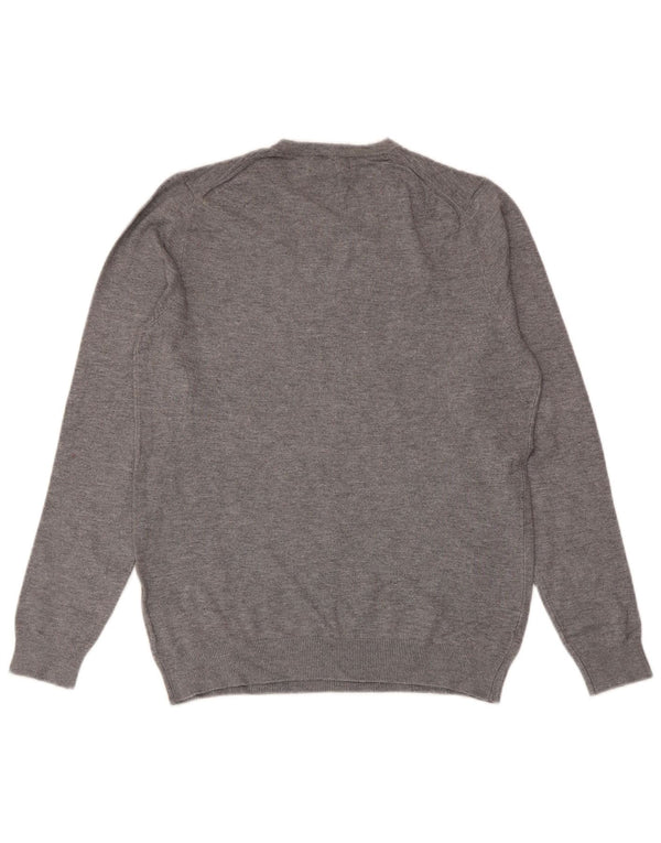 ZARA Mens Crew Neck Jumper Sweater Small Grey