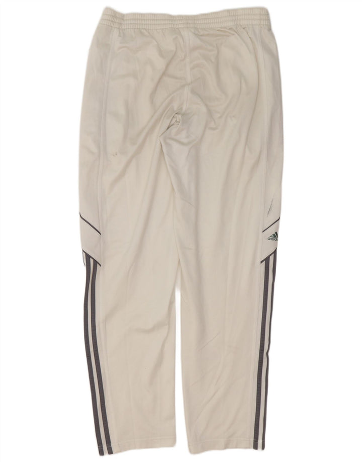 Adidas Mens Tracksuit Trousers Medium White Polyester