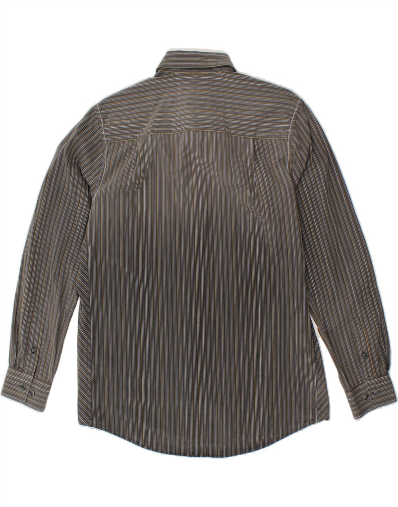 TIMBERLAND Mens Shirt Medium Grey Striped Cotton | Vintage Timberland | Thrift | Second-Hand Timberland | Used Clothing | Messina Hembry 