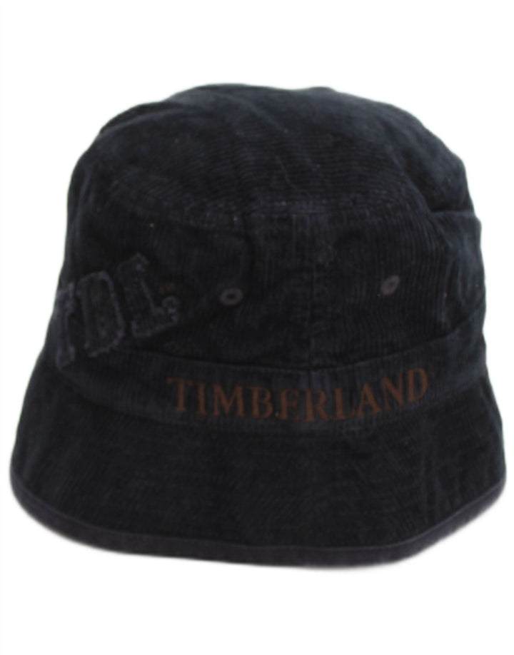 TIMBERLAND Boys Graphic Corduroy Bucket Hat 2-3 Years Black Cotton Classic