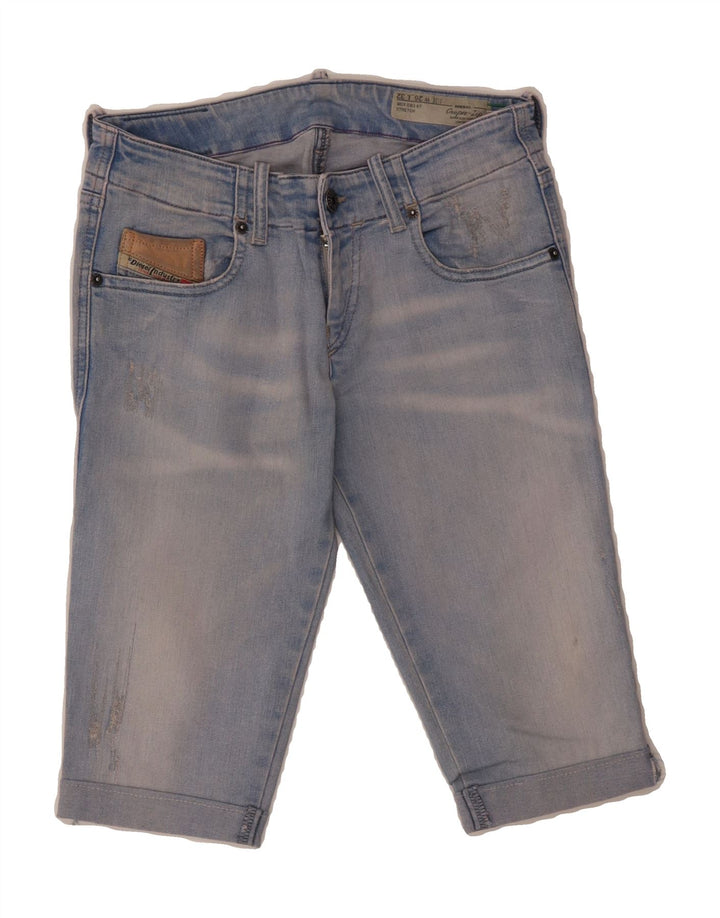 DIESEL Womens Grupee-Zip Denim Shorts W26 Small Blue Vintage Diesel and Second-Hand Diesel from Messina Hembry 