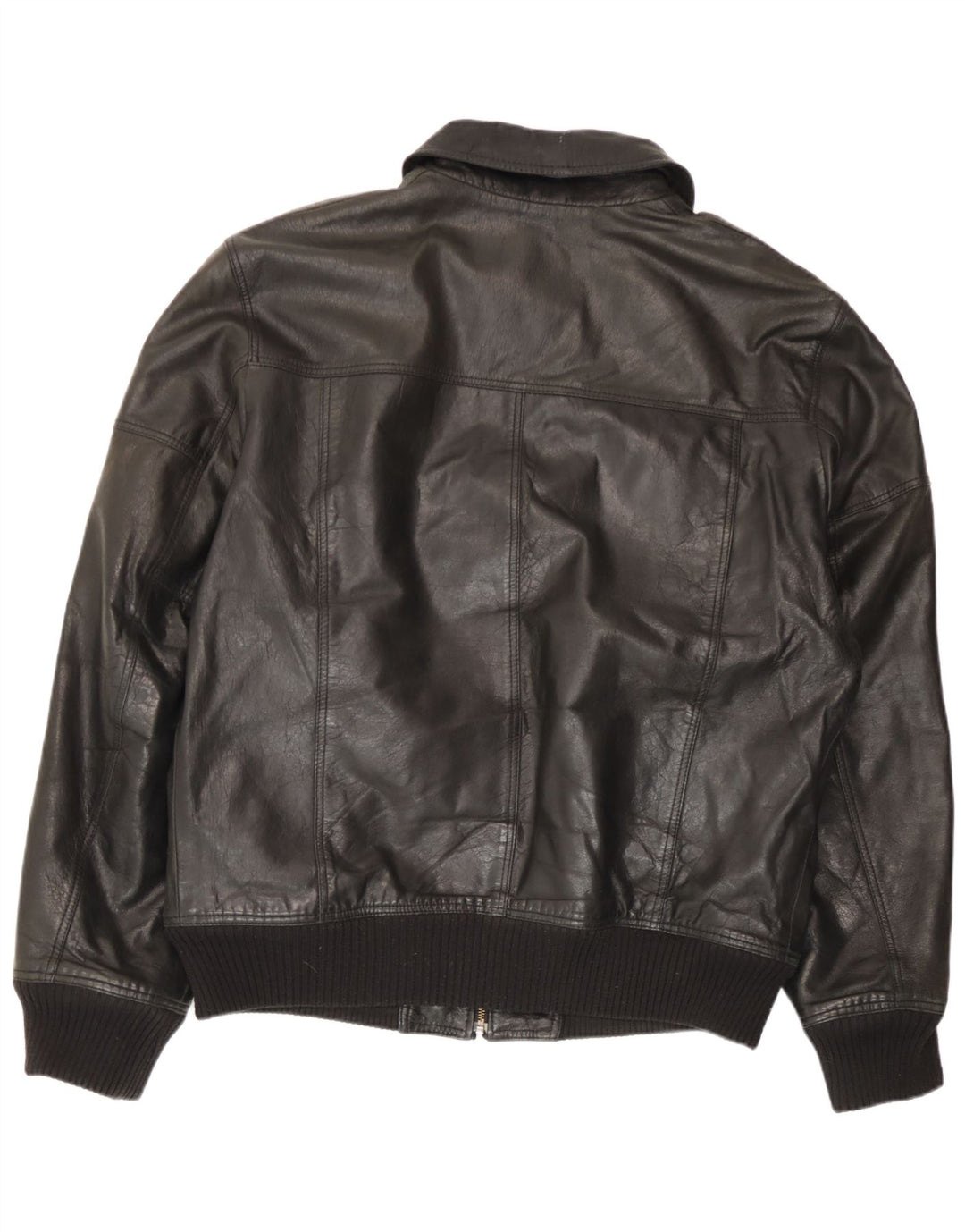 Conbipel Mens Leather Jacket IT 56 2XL Black Leather