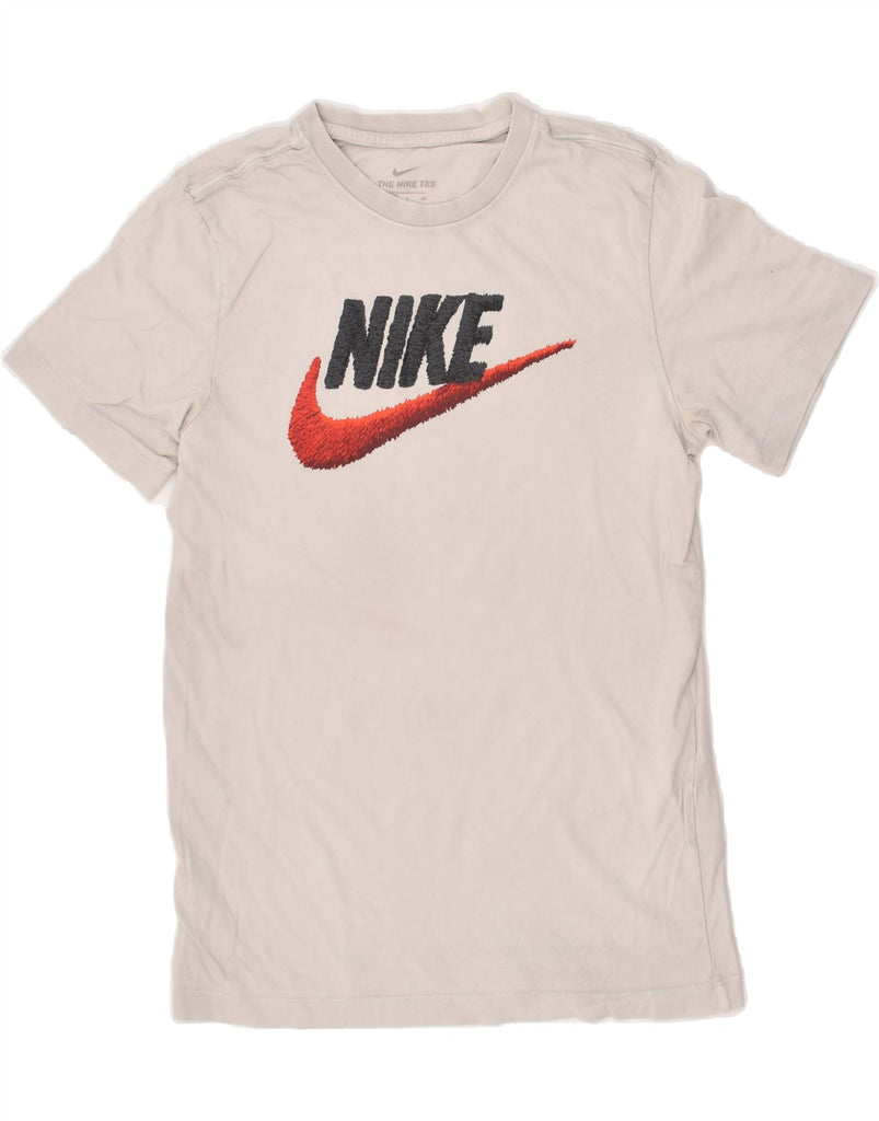 NIKE Mens Graphic T-Shirt Top Small Grey Cotton | Vintage Nike | Thrift | Second-Hand Nike | Used Clothing | Messina Hembry 