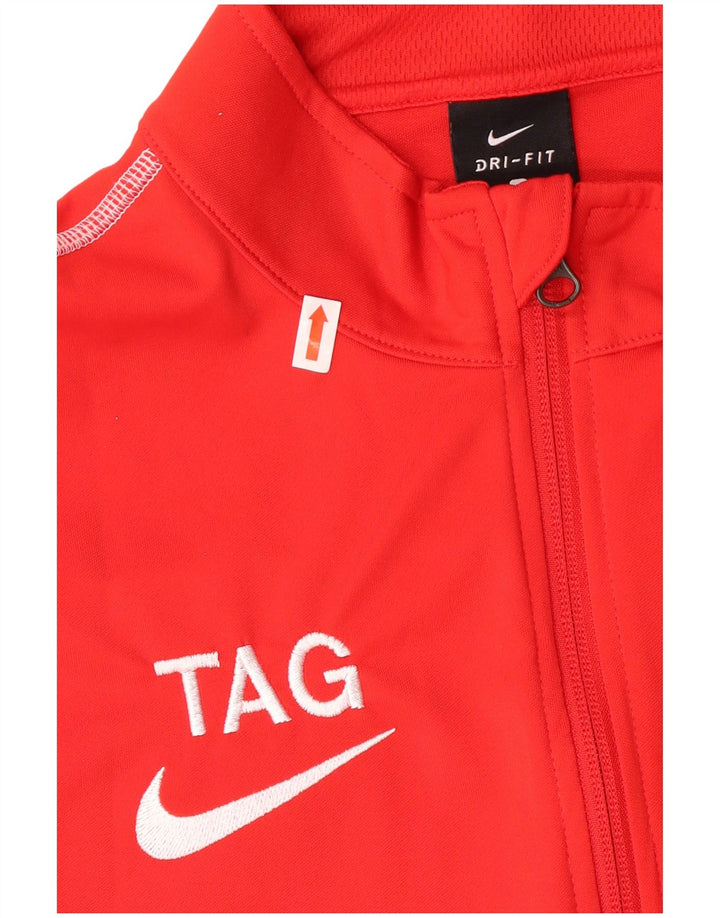 Nike Mens Graphic Tracksuit Top Jacket Small Red Polyester Sports