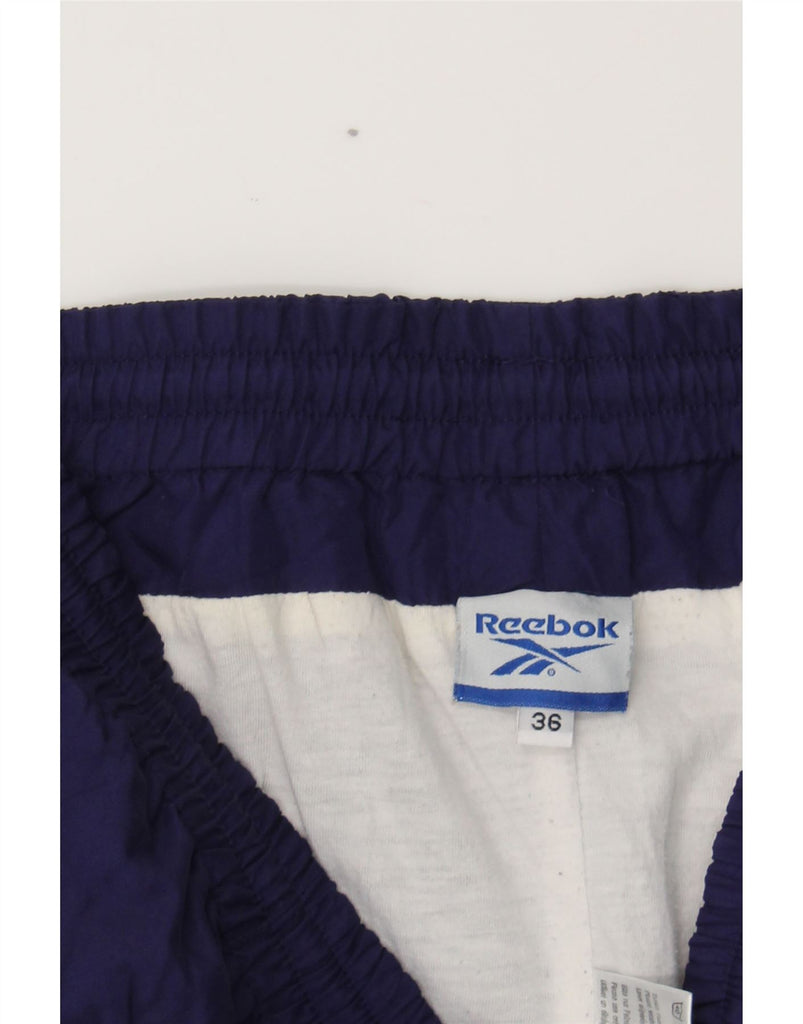 REEBOK Mens Tracksuit Trousers Medium  Navy Blue Polyester Vintage Reebok and Second-Hand Reebok from Messina Hembry 