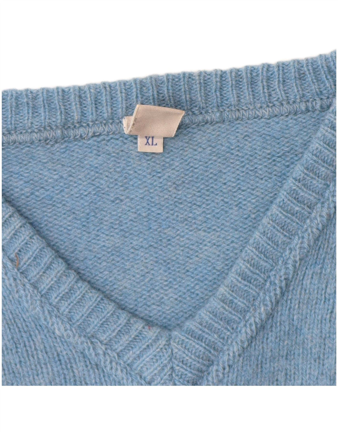 North Sails Mens V-Neck Jumper Sweater XL Blue Wool