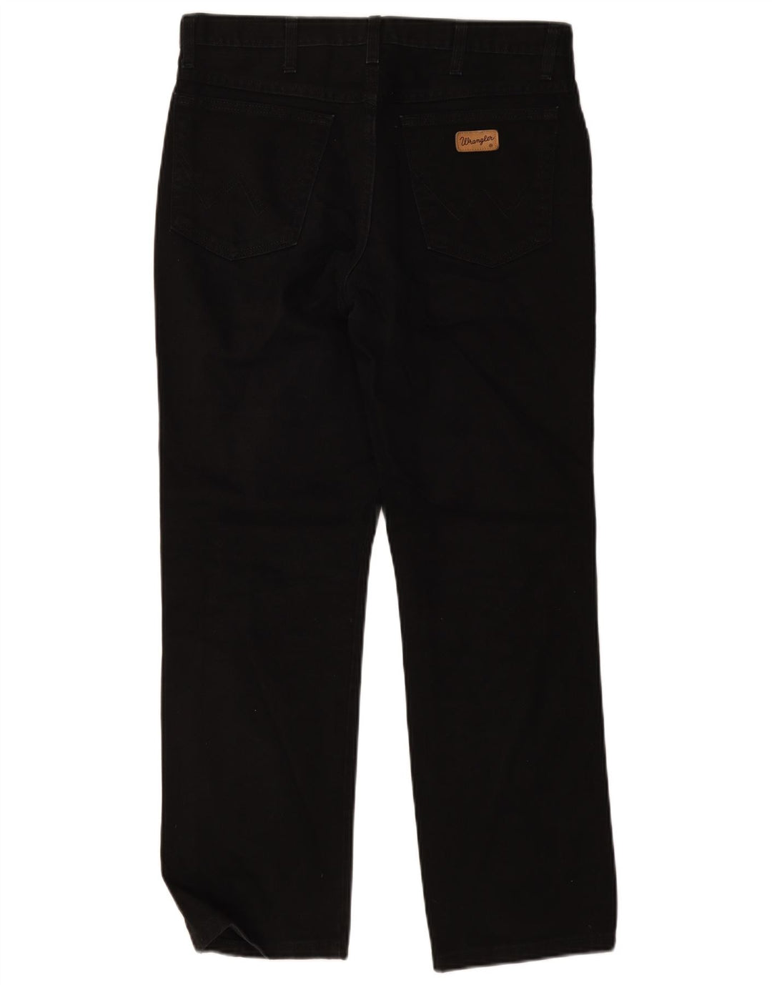 Wrangler Mens Texas Straight Jeans W34 L30 Black Cotton