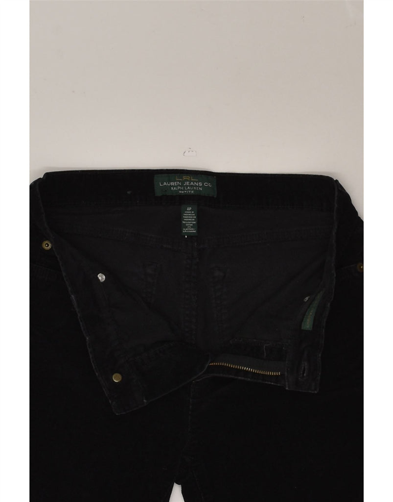 RALPH LAUREN Womens Petite Slim Casual Trousers US 4 Small W25 L28  Black | Vintage Ralph Lauren | Thrift | Second-Hand Ralph Lauren | Used Clothing | Messina Hembry 