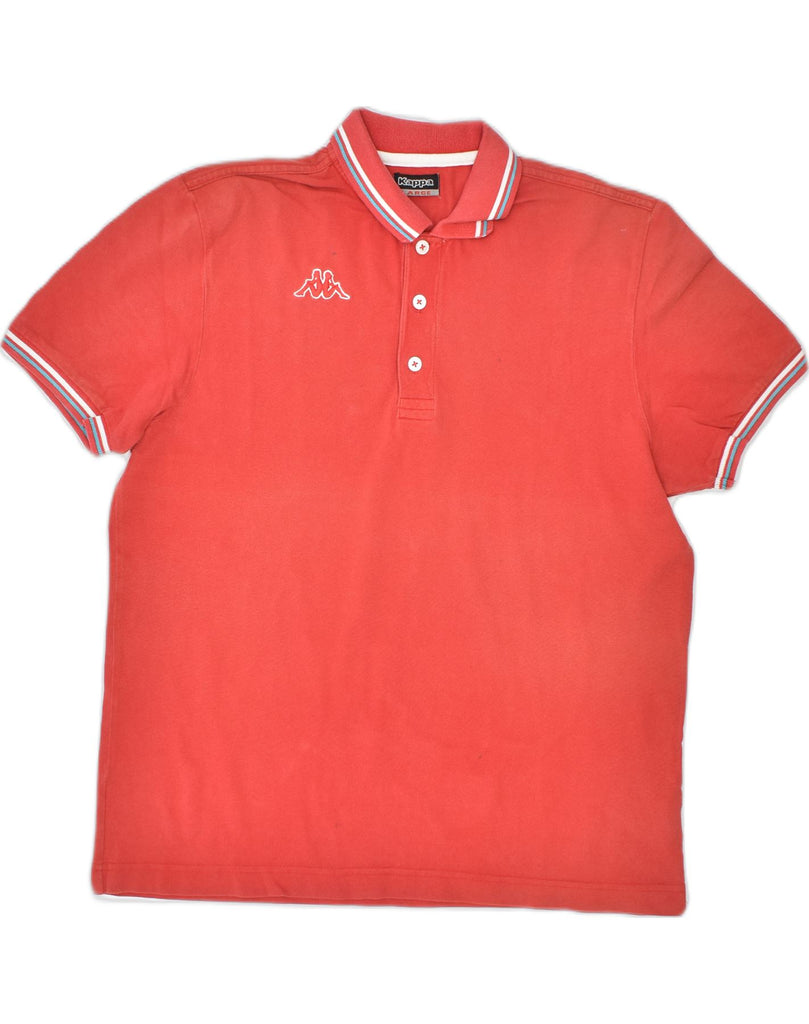 KAPPA Mens Polo Shirt Large Red Cotton | Vintage | Thrift | Second-Hand | Used Clothing | Messina Hembry 