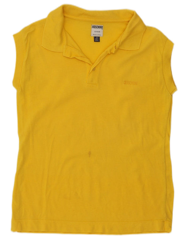 Moschino Girls Polo Shirt 14-15 Years Yellow