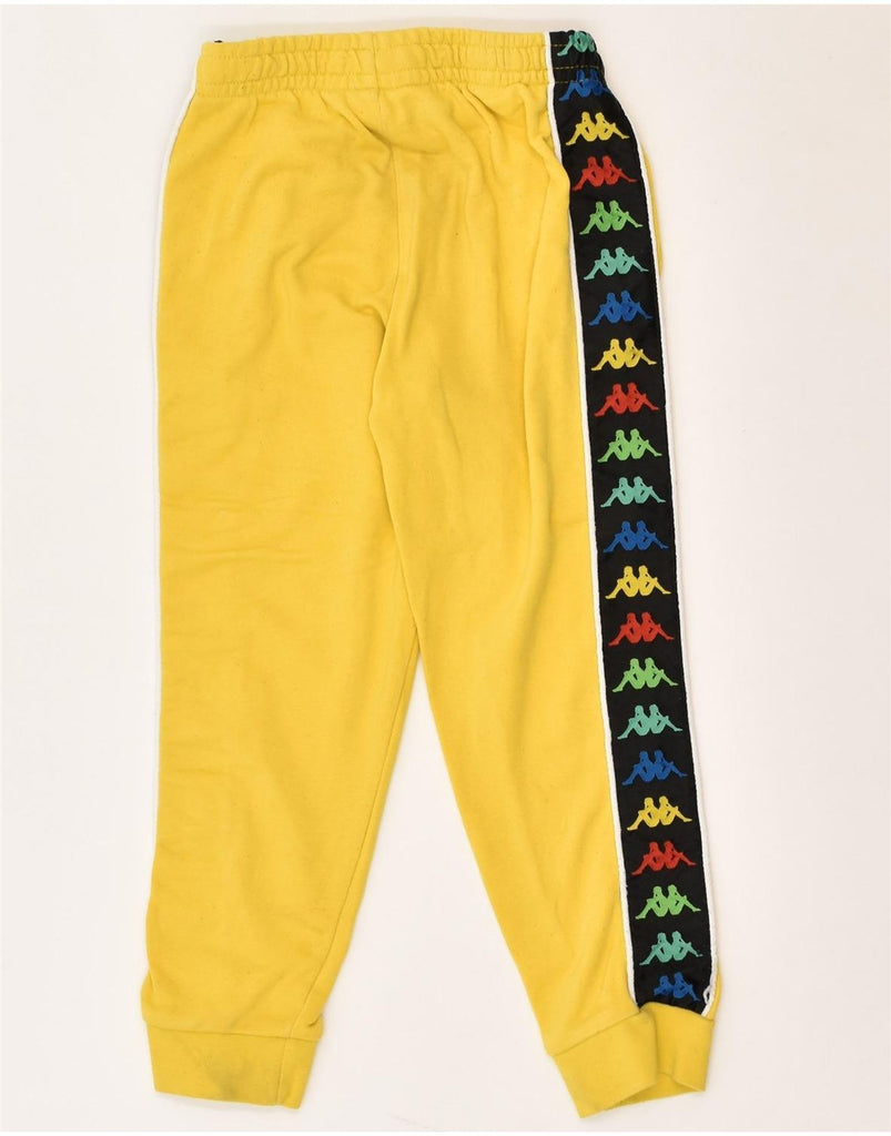 KAPPA Boys Tracksuit Trousers Joggers 7-8 Years Yellow Cotton | Vintage Kappa | Thrift | Second-Hand Kappa | Used Clothing | Messina Hembry 