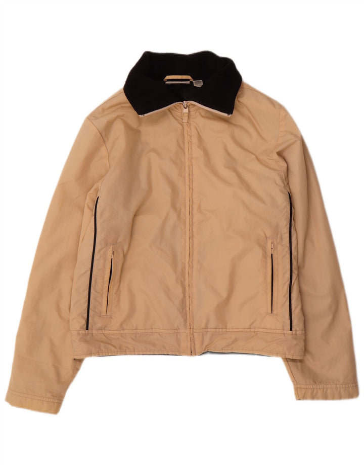 Puma Womens Bomber Jacket UK 12 Medium Beige