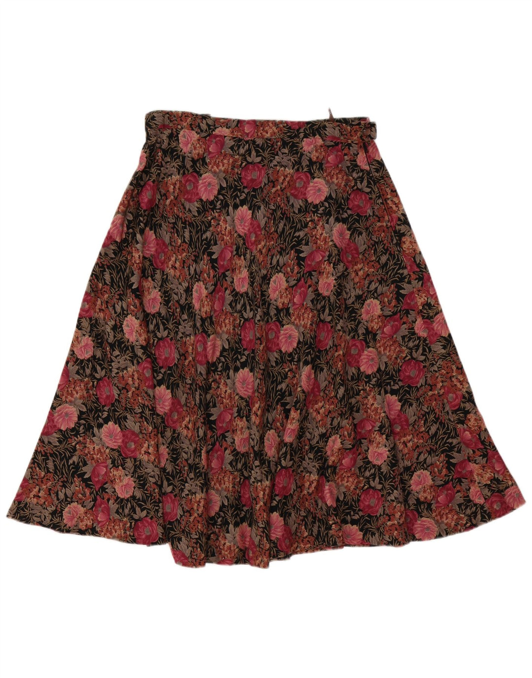Vintage Womens A-Line Skirt W30 Medium Pink Floral