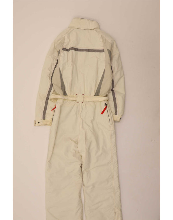 Colmar Womens Hooded Ski Jumpsuit IT 44 Medium Beige