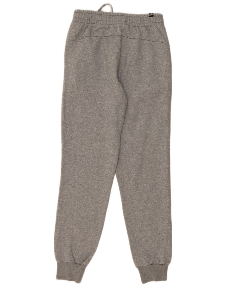 PUMA Mens Tracksuit Trousers Joggers Small  Grey Cotton