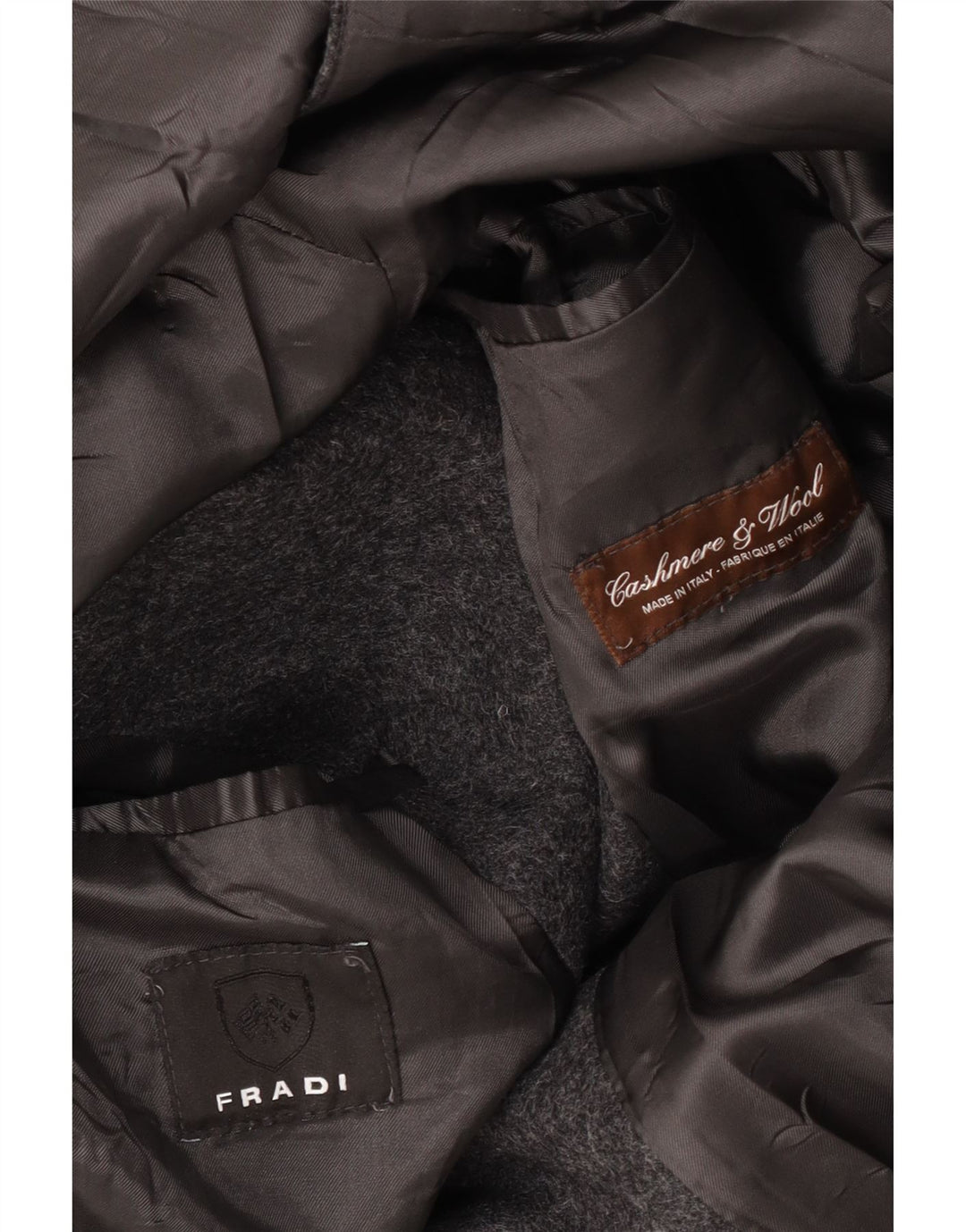 Fradi Mens Overcoat UK 42 XL Grey Cashmere