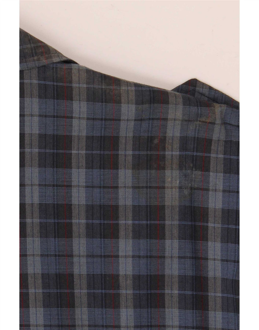Vintage Mens Military Bomber Jacket IT 52 XL Blue Check Polyester