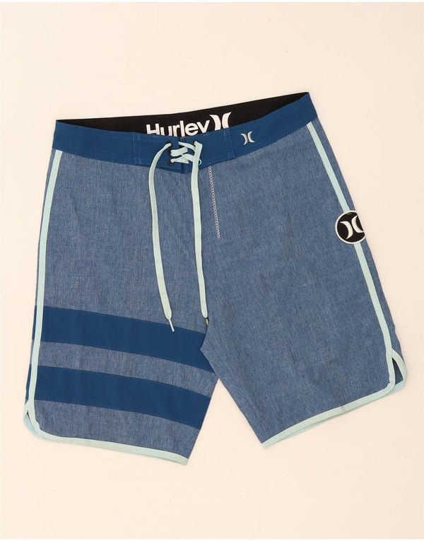 Harley Mens Swimming Shorts Medium  Blue Colourblock