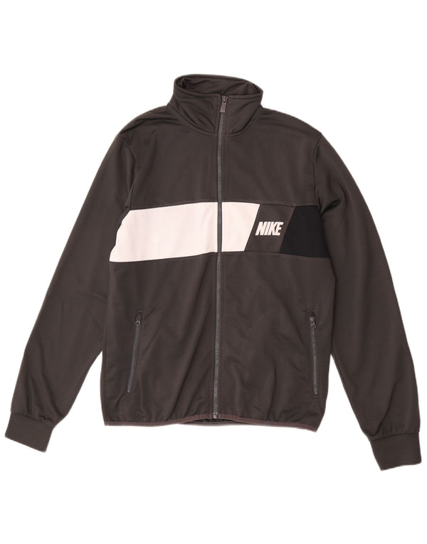 Nike Mens Graphic Tracksuit Top Jacket Medium Grey Colourblock
