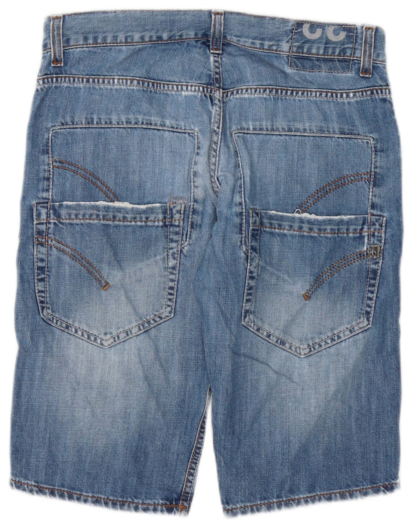 Dondup Mens Denim Shorts W32 Medium Blue Cotton