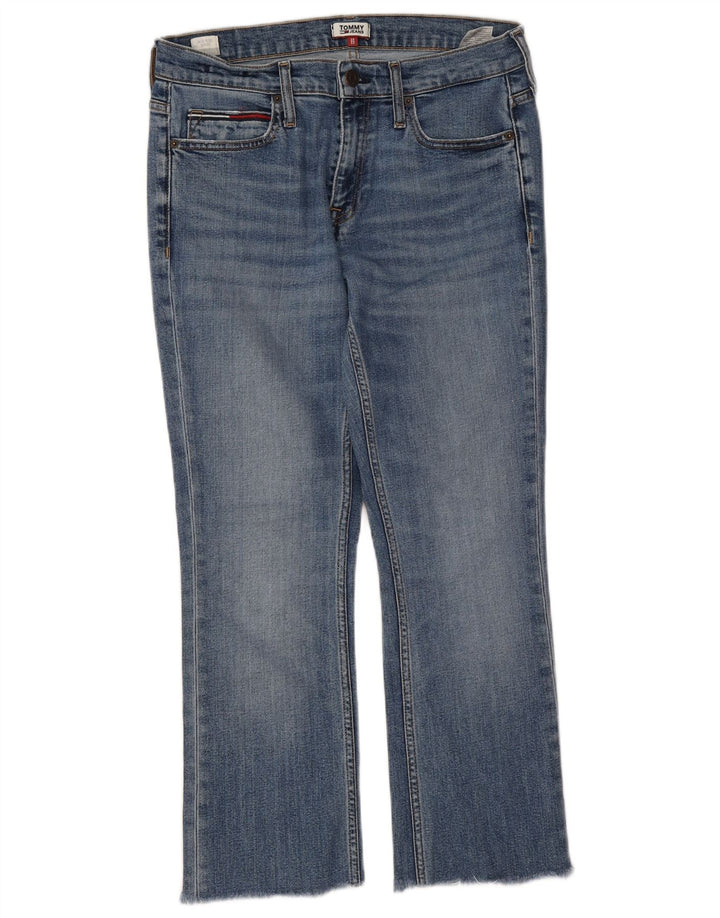 Tommy Hilfiger Womens Mid Rise Bootcut Jeans W29 L25 Blue Cotton