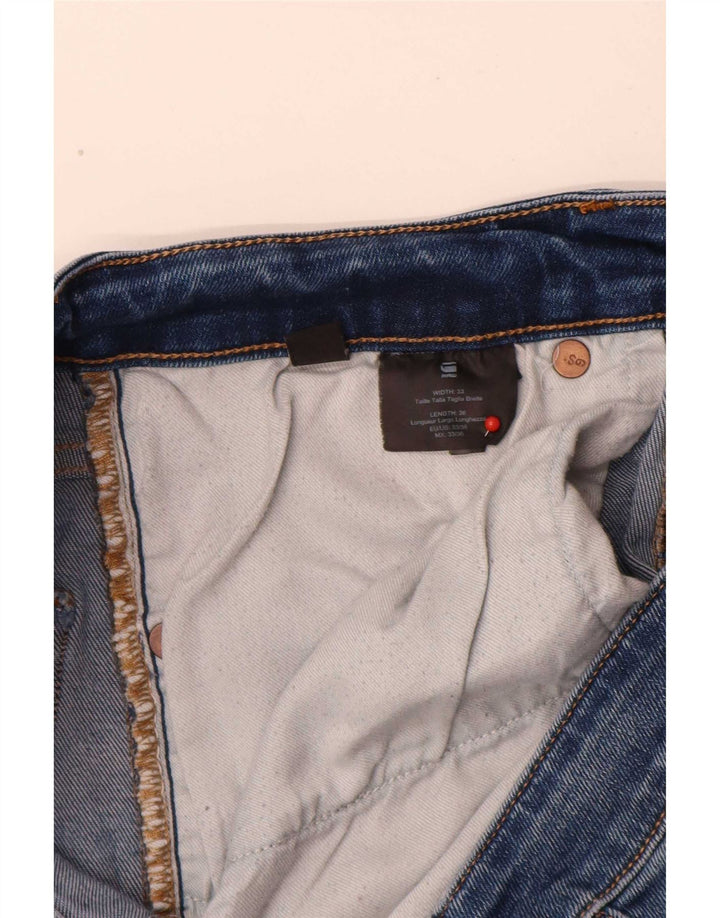 G-Star Mens 3301 Slim Jeans W33 L34 Blue