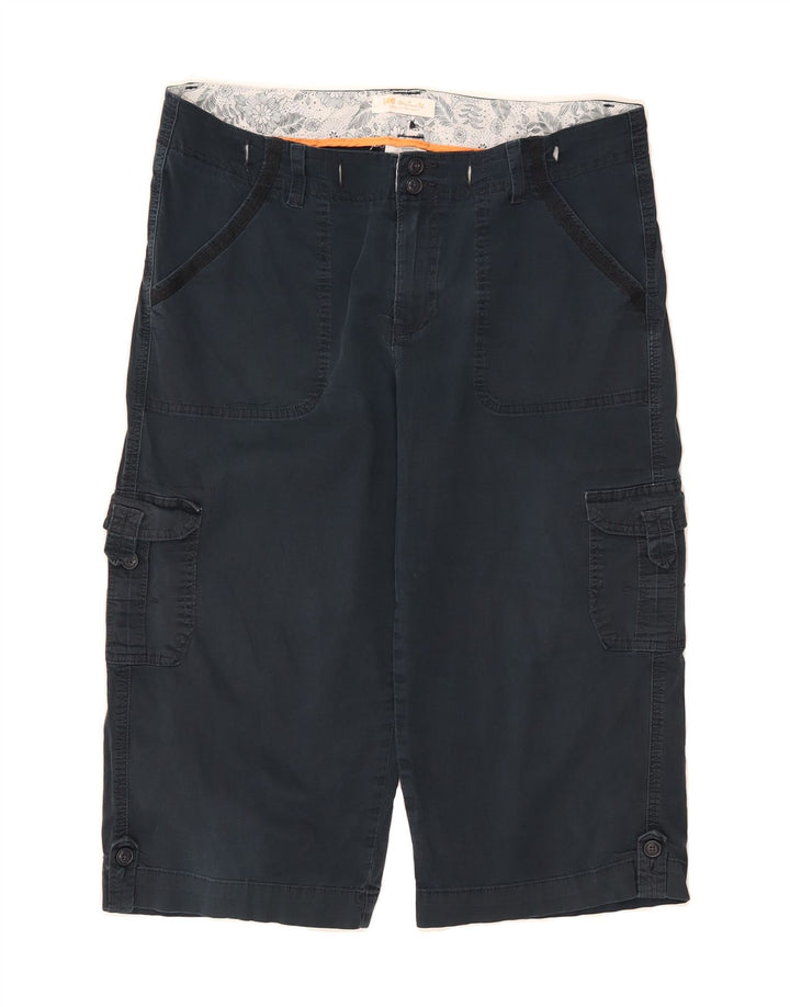 LEE Womens Bermuda Cargo Shorts US 12 Large W34  Navy Blue Cotton Vintage Lee and Second-Hand Lee from Messina Hembry 