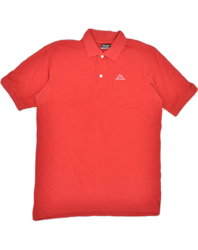 KAPPA Mens Polo Shirt Large Red Cotton | Vintage | Thrift | Second-Hand | Used Clothing | Messina Hembry 