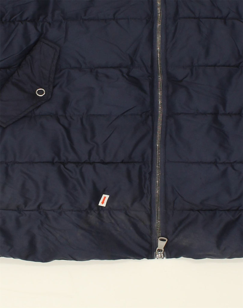 ELENA MIRO Womens Padded Jacket UK 18 XL Navy Blue Polyester | Vintage ELENA MIRO | Thrift | Second-Hand ELENA MIRO | Used Clothing | Messina Hembry 