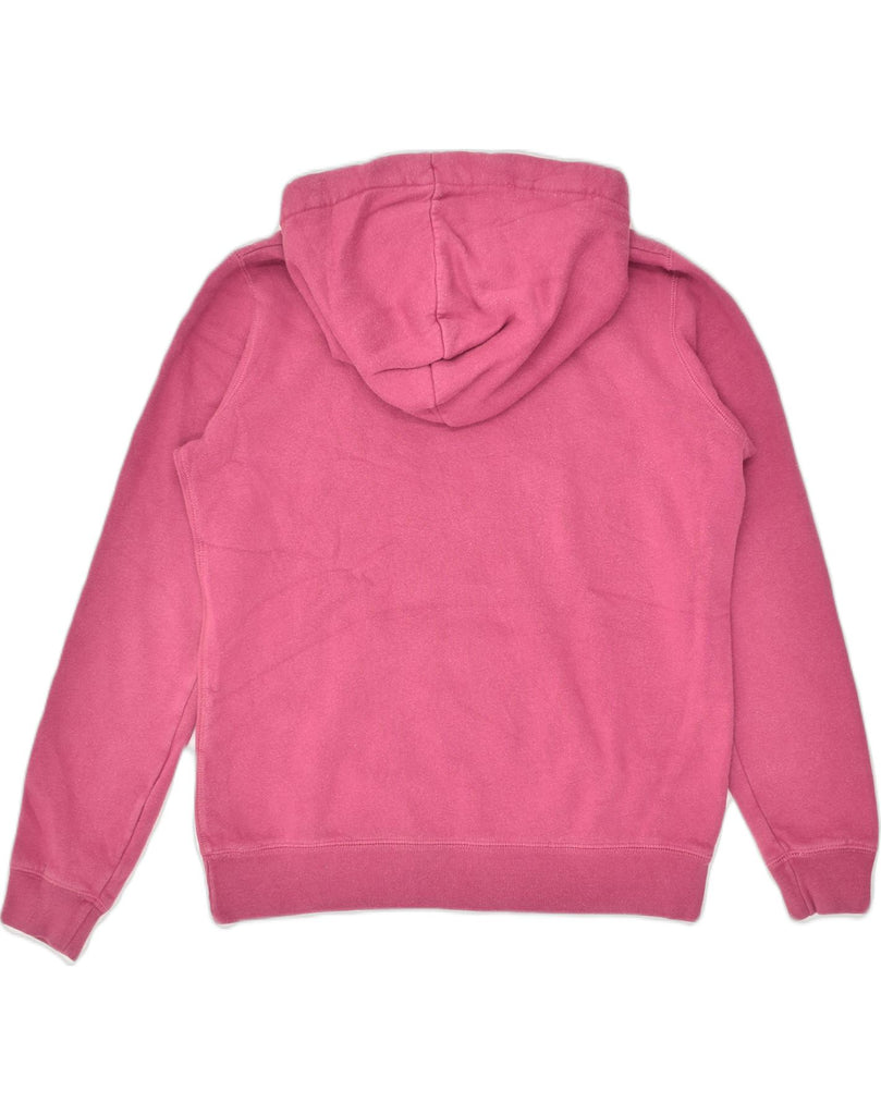 JACK WILLS Womens Graphic Hoodie Jumper UK 12 Medium Pink Cotton | Vintage Jack Wills | Thrift | Second-Hand Jack Wills | Used Clothing | Messina Hembry 