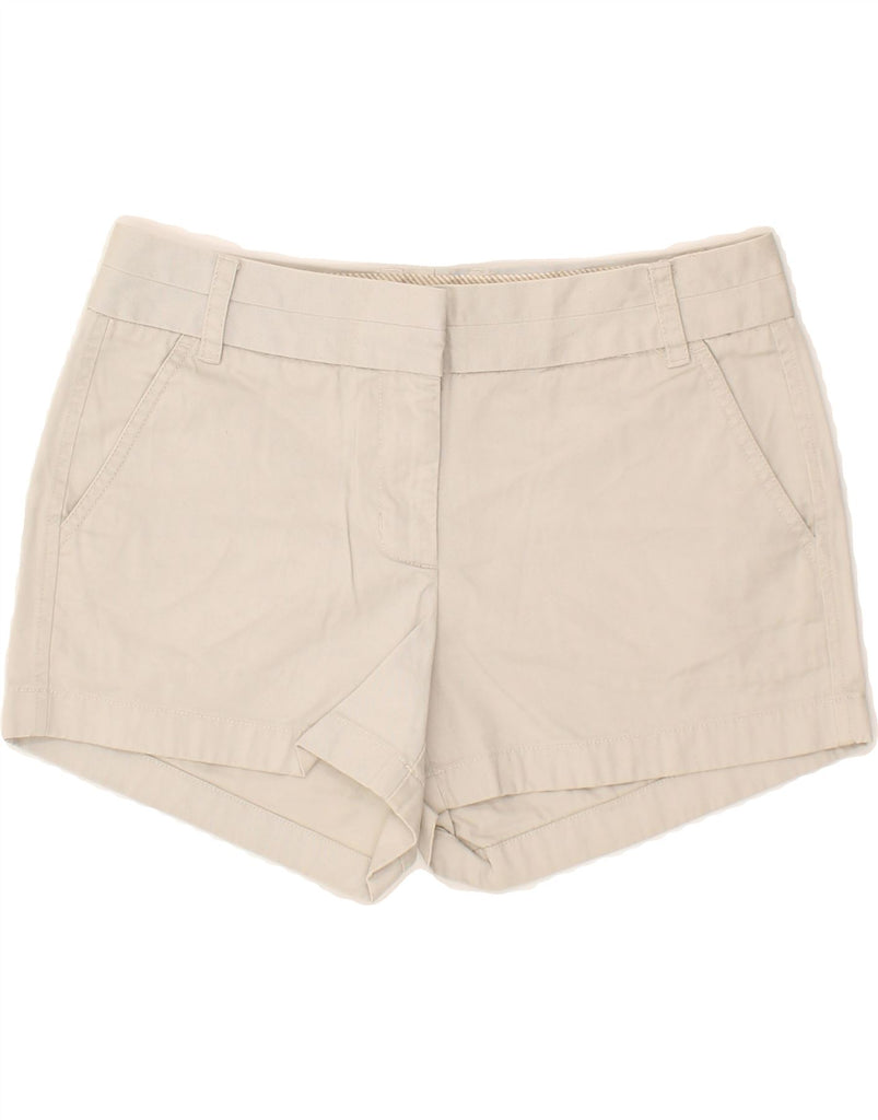 J. CREW Womens Hot Pants US 4 Small W30  Beige Cotton Vintage J. Crew and Second-Hand J. Crew from Messina Hembry 