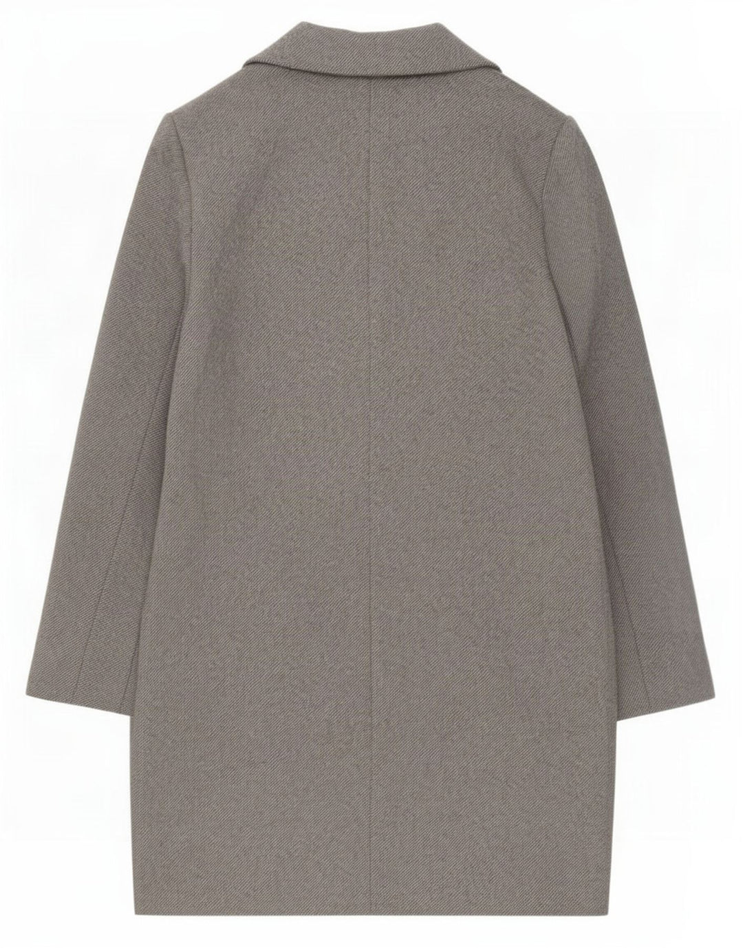 Zara Womens Double Breasted Coat UK 10 Small Grey Polyester