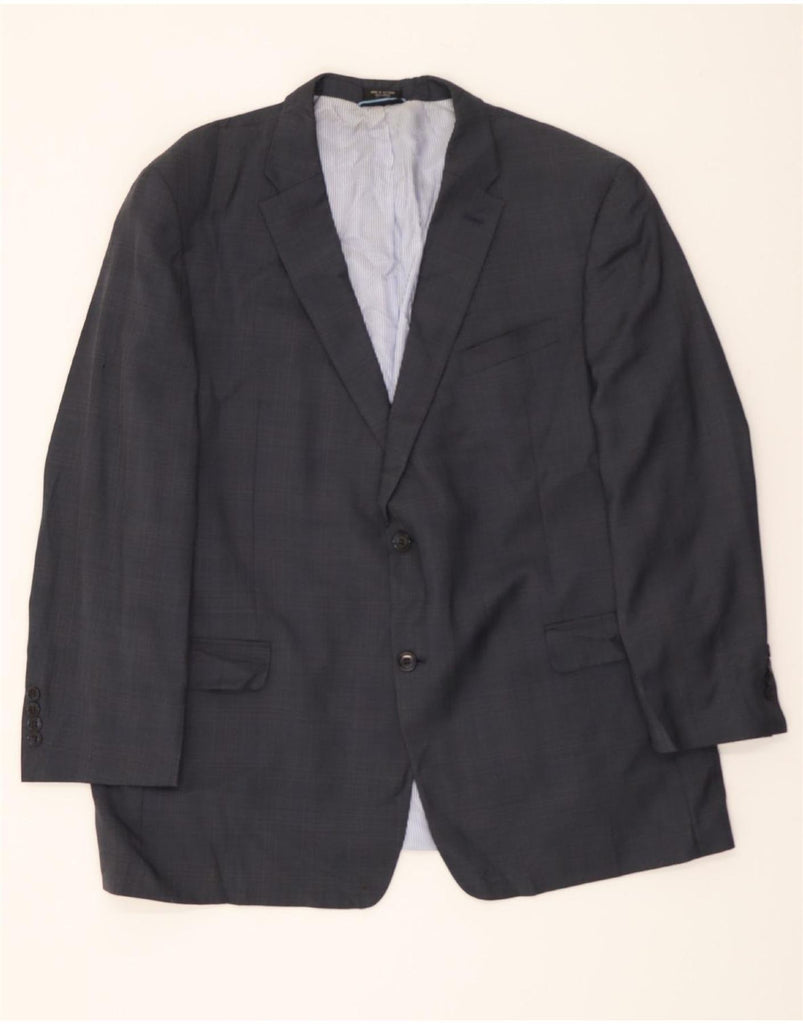 TOMMY HILFIGER Mens 2 Button Blazer Jacket UK 40 Large Navy Blue Wool Vintage Tommy Hilfiger and Second-Hand Tommy Hilfiger from Messina Hembry 