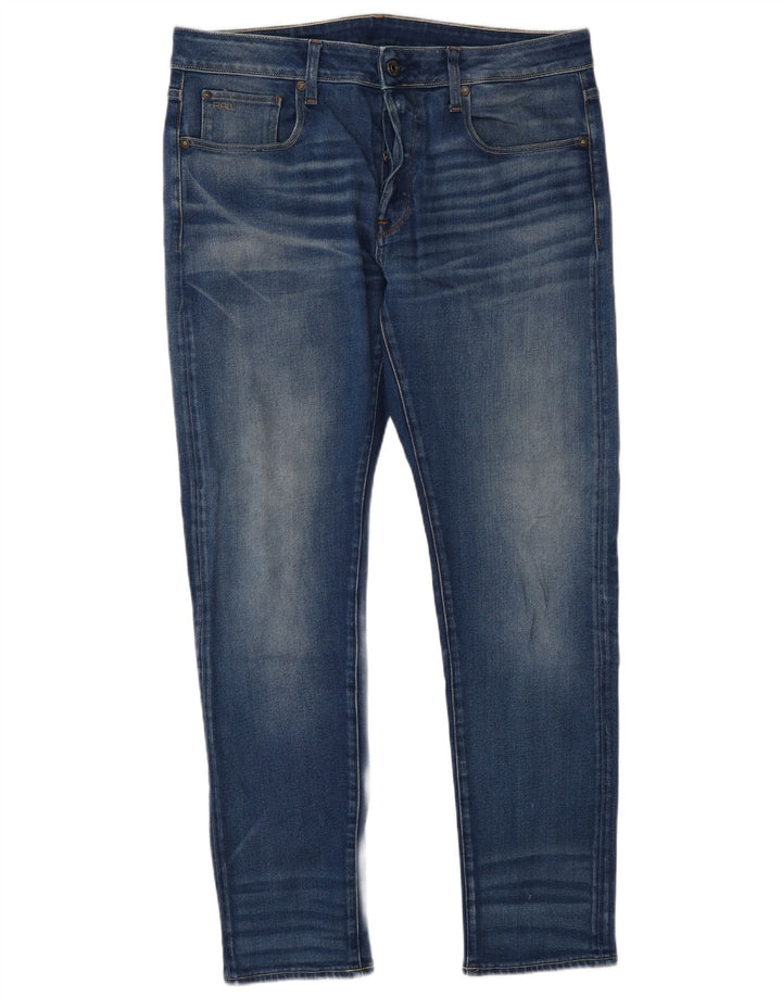 G-Star Mens Slim Jeans W34 L32 Blue Cotton